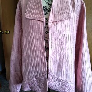 Chico's Textured Pink Blazer